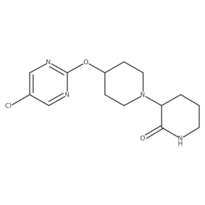 3-[4-(5-Chloropyrimidin-2-yl)oxypiperidin-1-yl]piperidin-2-one Structure