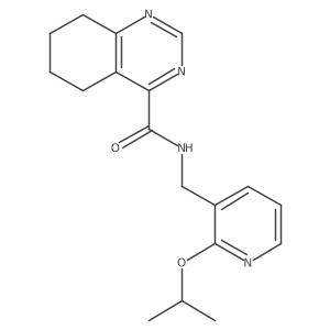 N-{[2-(propan-2-yloxy)pyridin-3-yl]methyl}-5,6,7,8-tetrahydroquinazoline-4-carboxamide Structure