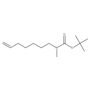 tert-butyl N-(hept-6-en-1-yl)-N-methylcarbamate Structure
