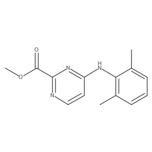 Methyl 4-[(2,6-dimethylphenyl)amino]pyrimidine-2-carboxylate Structure