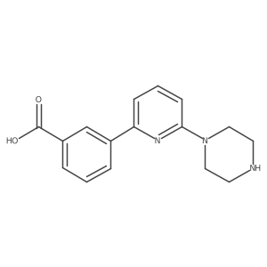 3-[6-(Piperazin-1-yl)pyridin-2-yl]benzoic acid结构式