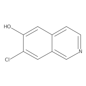 7-Chloroisoquinolin-6-ol结构式