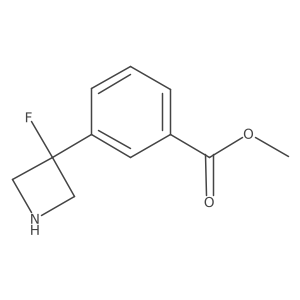 Methyl 3-(3-fluoroazetidin-3-yl)benzoate Structure