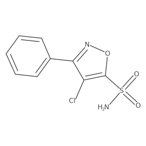 4-Chloro-3-phenyl-1,2-oxazole-5-sulfonamide结构式