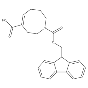 (4E)-1-{[(9H-fluoren-9-yl)methoxy]carbonyl}-1,2,3,6,7,8-hexahydroazocine-4-carboxylic acid结构式