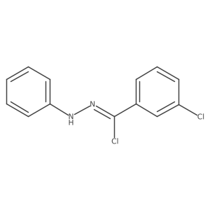 3-chloro-N-phenylbenzenecarbohydrazonoyl chloride结构式