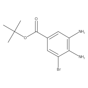 Tert-butyl 3,4-diamino-5-bromobenzoate结构式