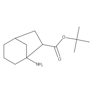 rac-tert-butyl (1R,5S,6R)-5-aminobicyclo[3.2.1]octane-6-carboxylate结构式