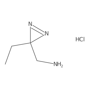 1-(3-ethyl-3H-diazirin-3-yl)methanaminehydrochloride Structure