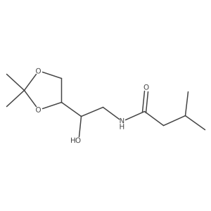 N-[2-(2,2-dimethyl-1,3-dioxolan-4-yl)-2-hydroxyethyl]-3-methylbutanamide Structure