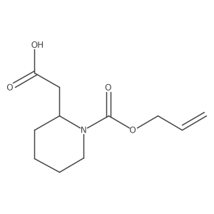 2-[(2S)-1-[(prop-2-en-1-yloxy)carbonyl]piperidin-2-yl]acetic acid结构式
