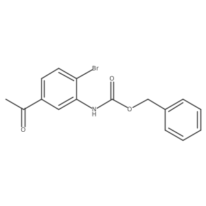 benzyl N-(5-acetyl-2-bromophenyl)carbamate结构式