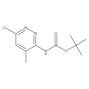 tert-Butyl (6-chloro-4-methylpyridazin-3-yl)carbamate Structure