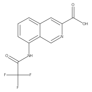 8-(2,2,2-Trifluoroacetamido)isoquinoline-3-carboxylic acid Structure