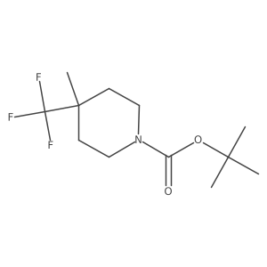 Tert-butyl 4-methyl-4-(trifluoromethyl)piperidine-1-carboxylate Structure