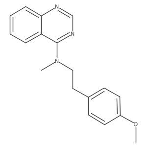 N-[2-(4-methoxyphenyl)ethyl]-N-methylquinazolin-4-amine结构式
