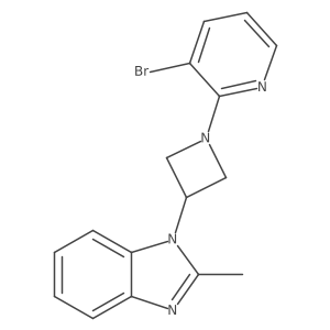 1-[1-(3-bromopyridin-2-yl)azetidin-3-yl]-2-methyl-1H-1,3-benzodiazole结构式