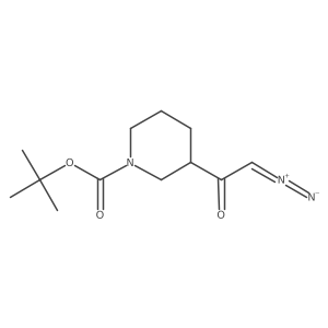 tert-butyl(3S)-3-(2-diazoacetyl)piperidine-1-carboxylate Structure