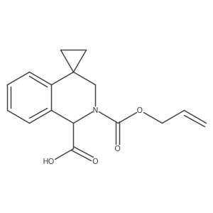 2'-[(prop-2-en-1-yloxy)carbonyl]-2',3'-dihydro-1'H-spiro[cyclopropane-1,4'-isoquinoline]-1'-carboxylic acid Structure