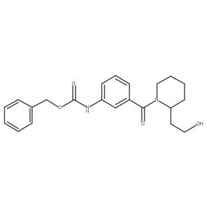 benzyl N-{3-[2-(2-hydroxyethyl)piperidine-1-carbonyl]phenyl}carbamate结构式