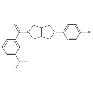 3-[5-(5-bromopyridin-2-yl)-octahydropyrrolo[3,4-c]pyrrole-2-carbonyl]-N,N-dimethylaniline Structure