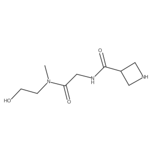 N-(2-((2-Hydroxyethyl)(methyl)amino)-2-oxoethyl)azetidine-3-carboxamide结构式