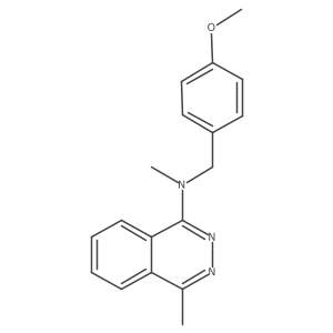 N-[(4-methoxyphenyl)methyl]-N,4-dimethylphthalazin-1-amine结构式
