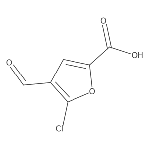 5-Chloro-4-formylfuran-2-carboxylic acid结构式