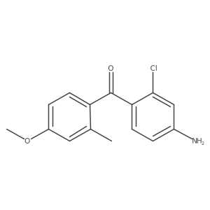 (4-Amino-2-chlorophenyl)(4-methoxy-2-methylphenyl)methanone Structure