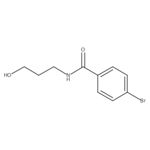 4-bromo-N-(3-hydroxypropyl)benzamide Structure