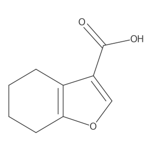 4,5,6,7-Tetrahydrobenzofuran-3-carboxylic acid结构式