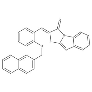 2-[[2-(2-Naphthalenylmethoxy)phenyl]methylene]thiazolo[3,2-a]benzimidazol-3(2H)-one结构式