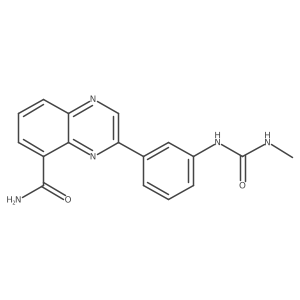 5-Quinoxalinecarboxamide,3-[3-[[(methylamino)carbonyl]amino]phenyl]- Structure
