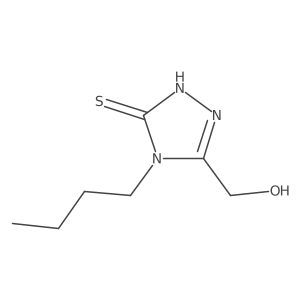 4-n-butyl-3-hydroxymethyl-5-mercapto-4H-1,2,4-triazole Structure