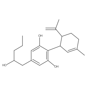 2''-Hydroxycannabidiol Structure