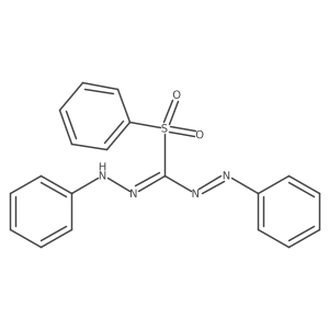 Diazene, phenyl[(phenylhydrazono)(phenylsulfonyl)methyl]- Structure