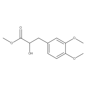 Methyl 3-(3,4-dimethoxyphenyl)-2-hydroxypropanoate结构式