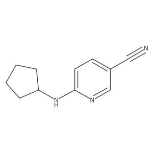 6-(Cyclopentylamino)nicotinonitrile结构式