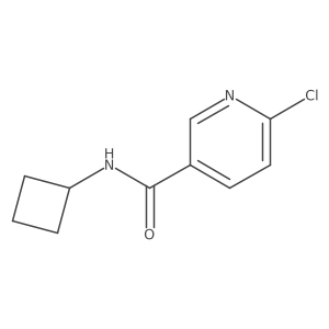 6-chloro-N-cyclobutylpyridine-3-carboxamide Structure