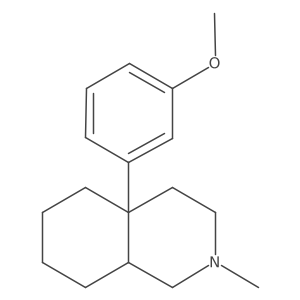 Cis-4a-(3-methoxyphenyl)-2-methyldecahydroisoquinoline Structure