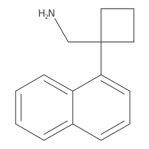 1-(1-Naphthyl)cyclobutanemethanamine结构式