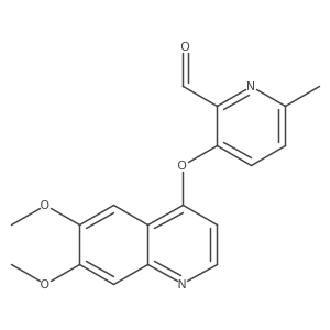 3-[(6,7-Dimethoxy-4-quinolinyl)oxy]-6-methyl-2-pyridinecarboxaldehyde结构式