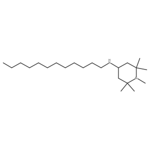 N-Dodecyl-1,2,2,6,6-pentamethyl-4-piperidinamine结构式