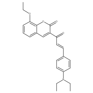 3-[(2E)-3-[4-(diethylamino)phenyl]prop-2-enoyl]-8-ethoxy-2H-chromen-2-one Structure