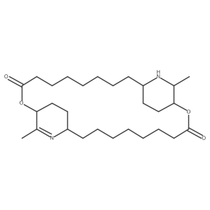 (1S,11R,14S,24R,26S)-13,26-Dimethyl-2,15-dioxa-12,25-diazatricyclo[22.2.2.211,14]triacont-12-ene-3,16-dione Structure