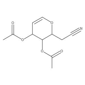 [3-acetyloxy-2-(cyanomethyl)-3,4-dihydro-2H-pyran-4-yl] acetate Structure