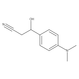 3-(4-(Dimethylamino)phenyl)-3-hydroxypropanenitrile Structure