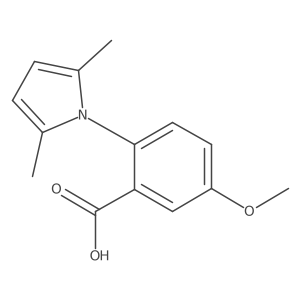 2-(2,5-Dimethyl-pyrrol-1-yl)-5-methoxy-benzoic acid Structure