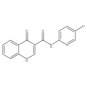 N-(5-chloro-2-pyridinyl)-1,4-dihydro-4-oxo-3-Quinolinecarboxamide结构式