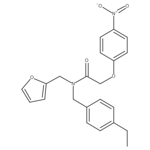 N-(4-ethylbenzyl)-N-(2-furylmethyl)-2-(4-nitrophenoxy)acetamide Structure
